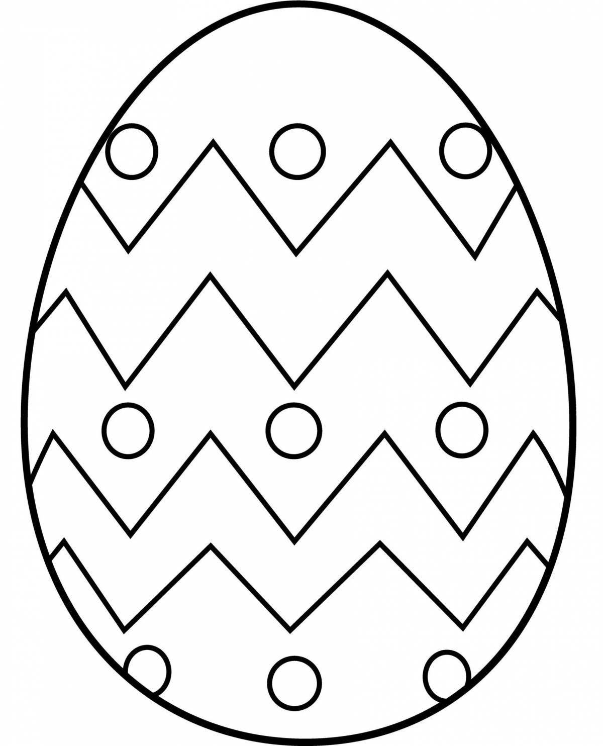 Живая страница раскраски пасхальных яиц