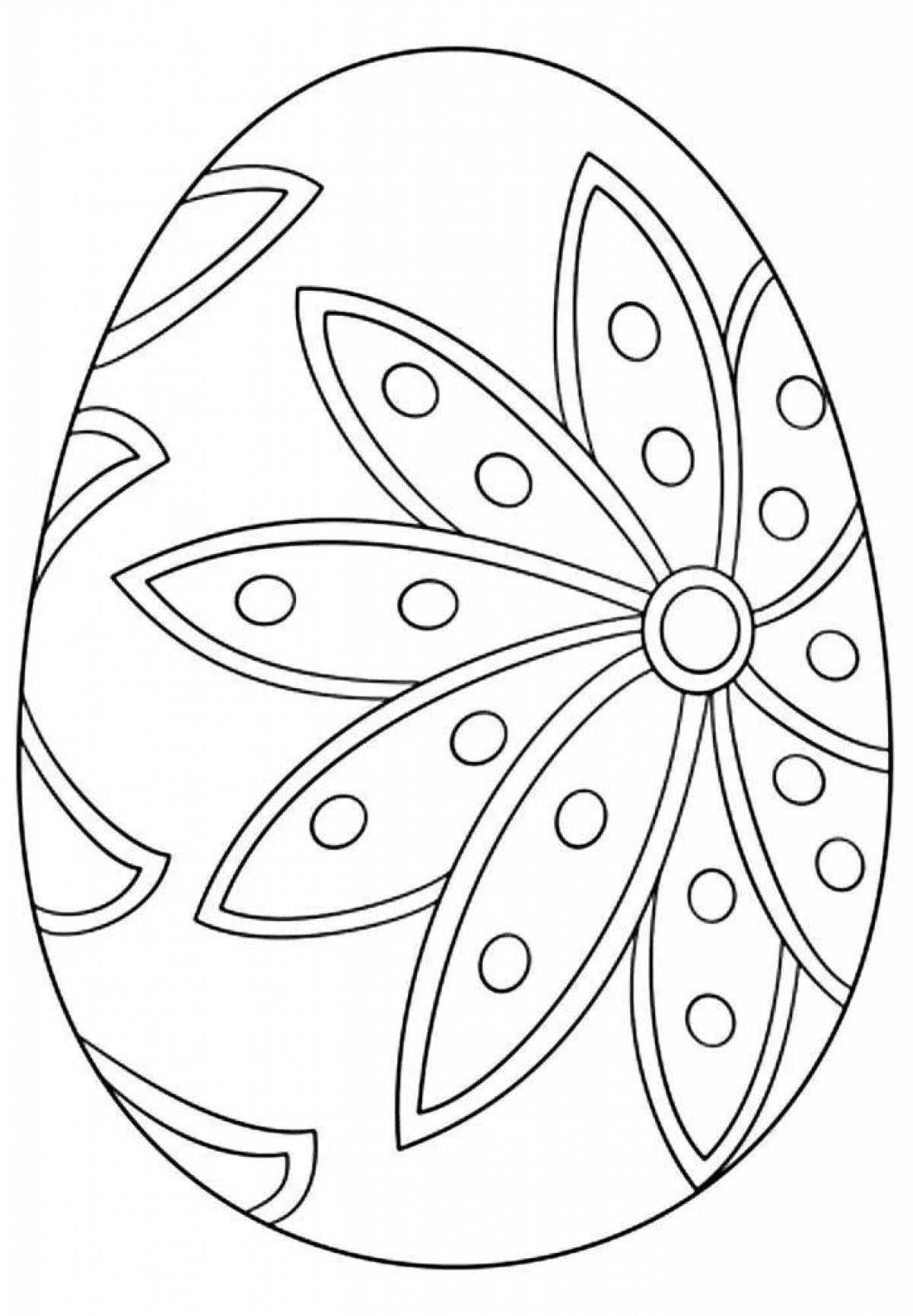 Креативная раскраска пасхальных яиц