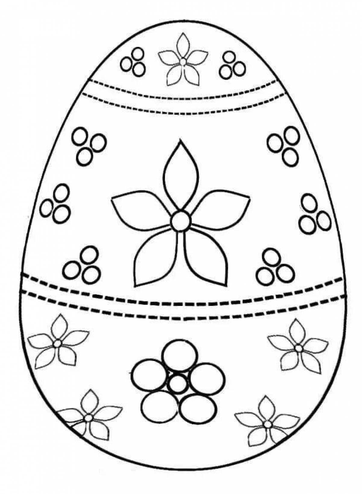 Amazing Easter egg coloring page