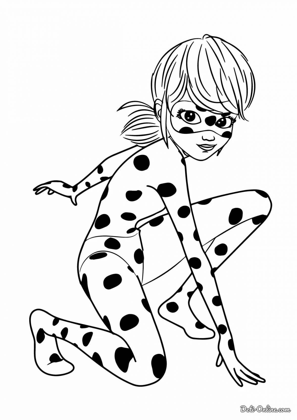 Coloring page charming lady tank for girls 6-7 years old
