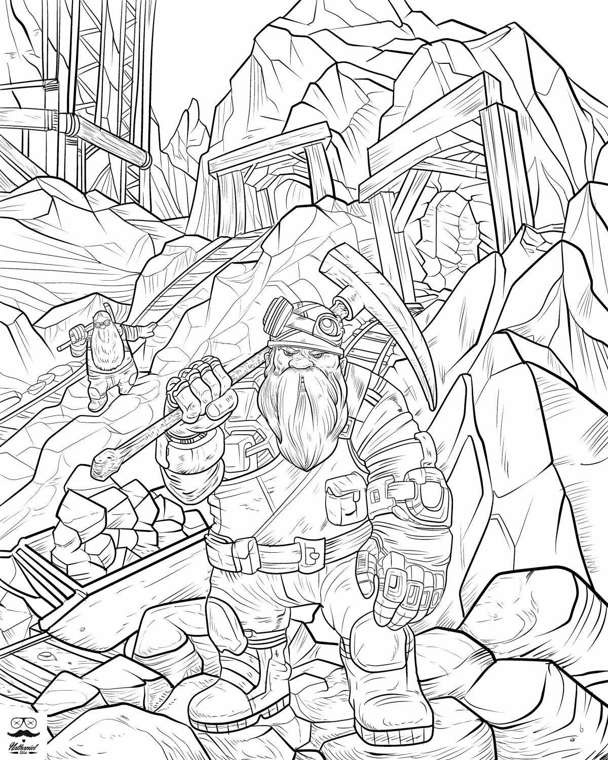 Lovely world of warcraft coloring page