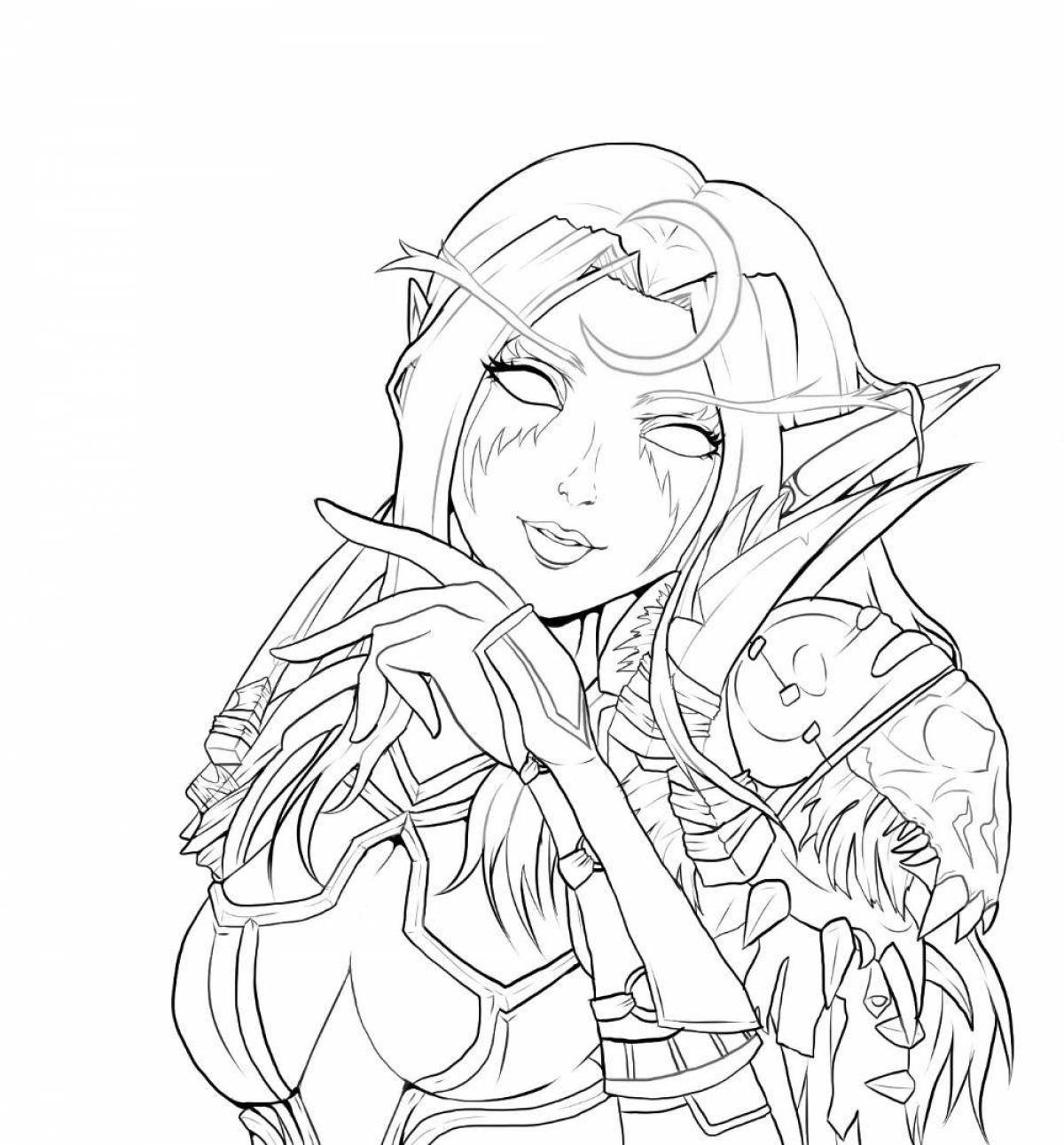 Great world of warcraft coloring book