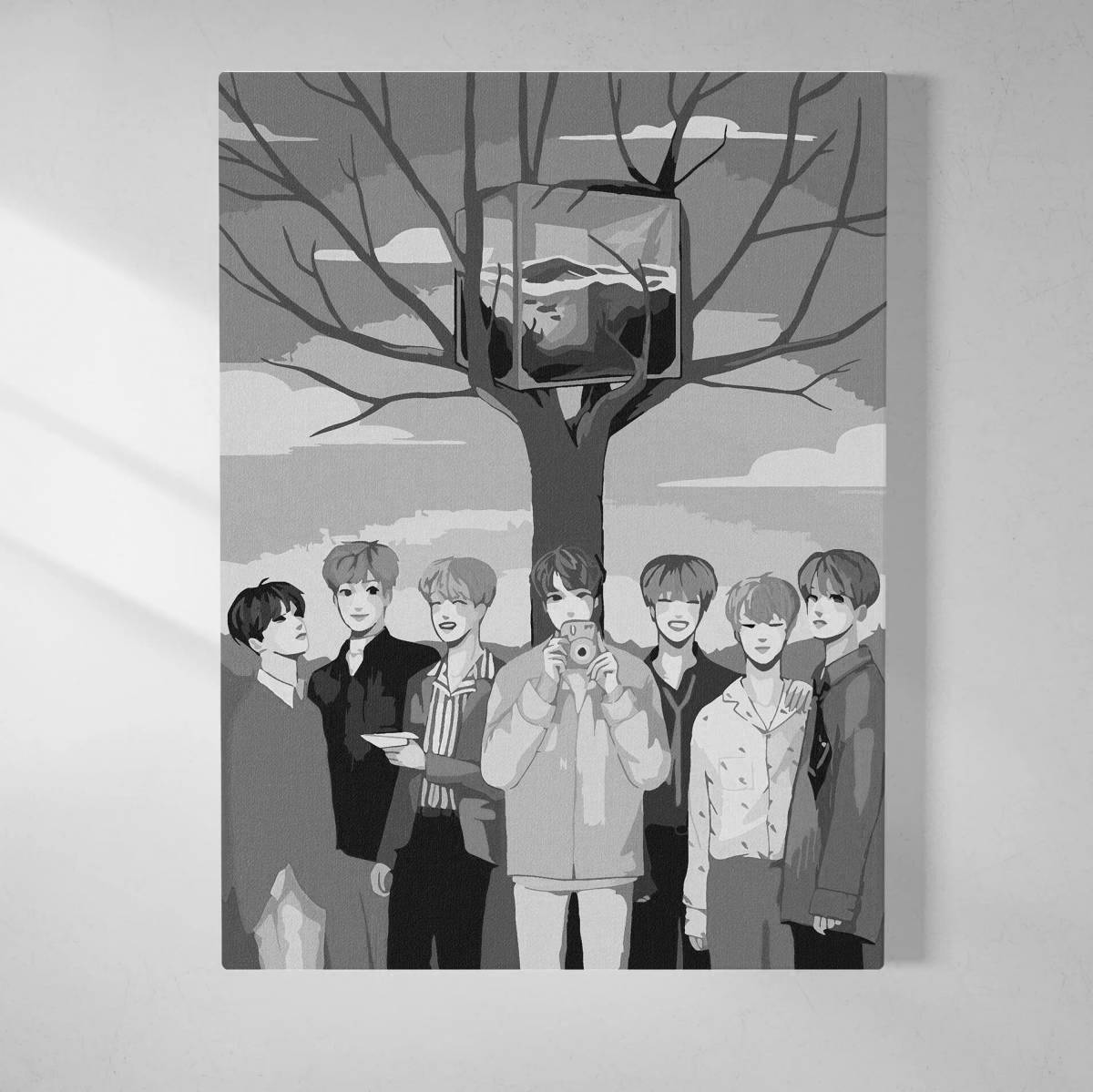 Coloring funny numbers bts