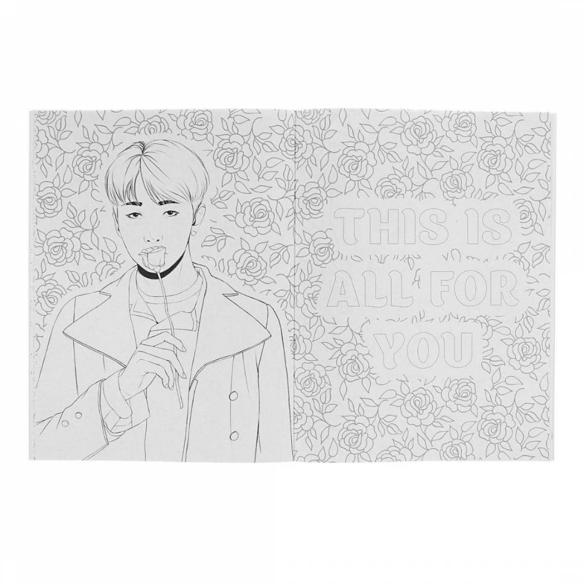 Charming bts number coloring page