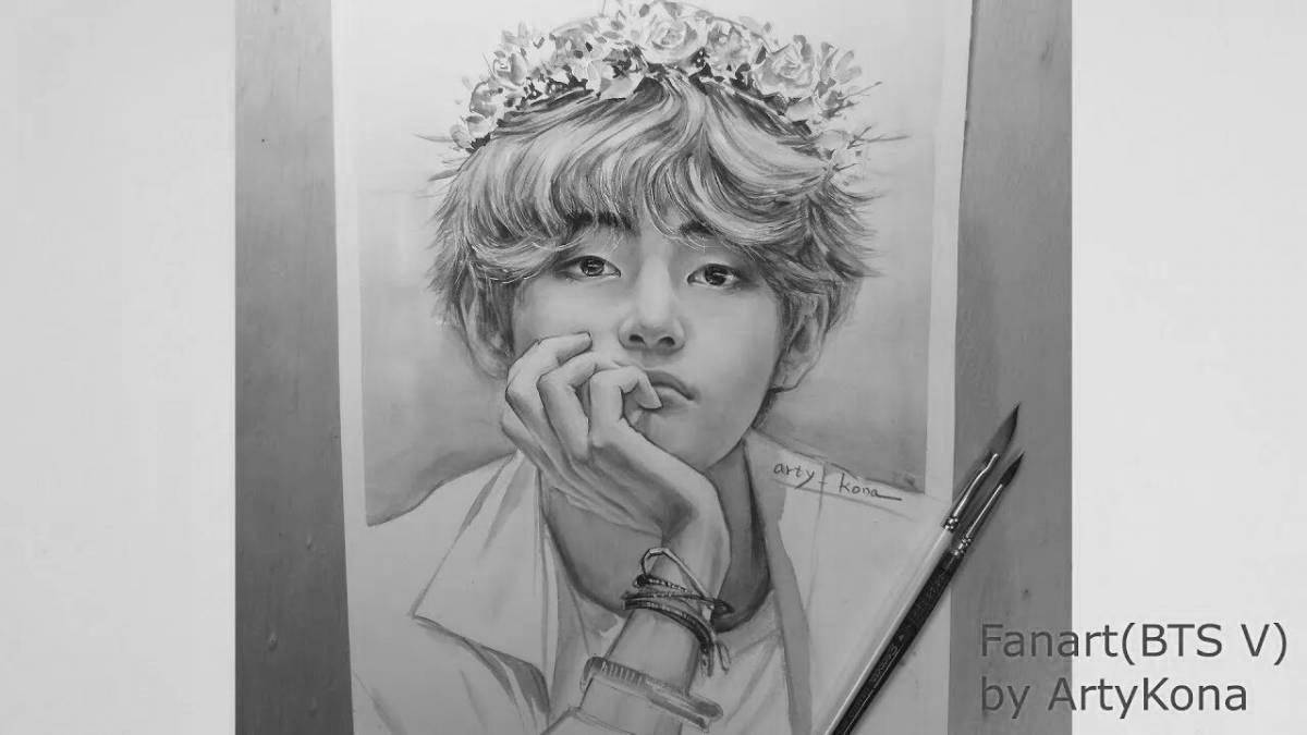 Coloring freaky numbers bts