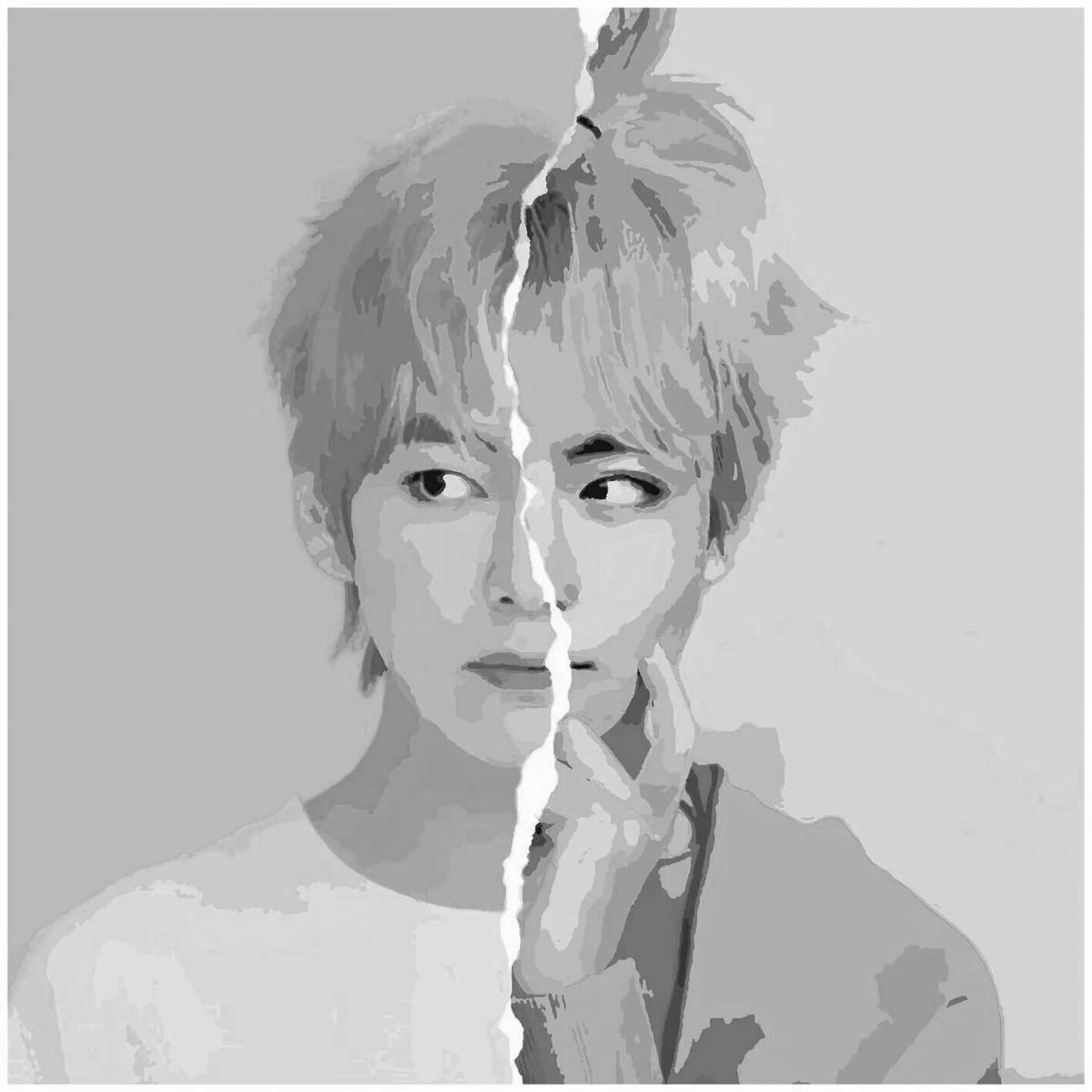 Coloring unique bts numbers