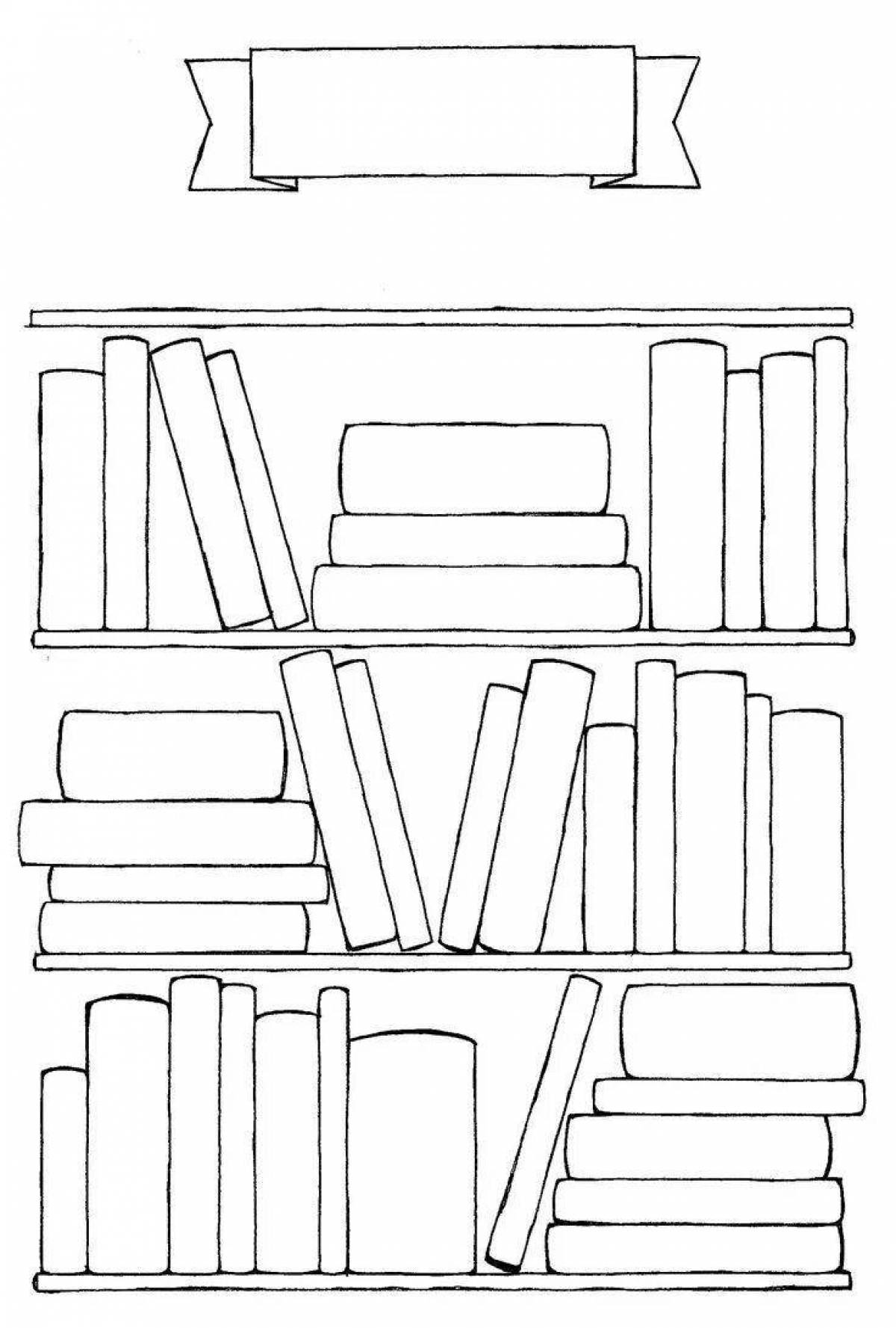 Shelf with books #4