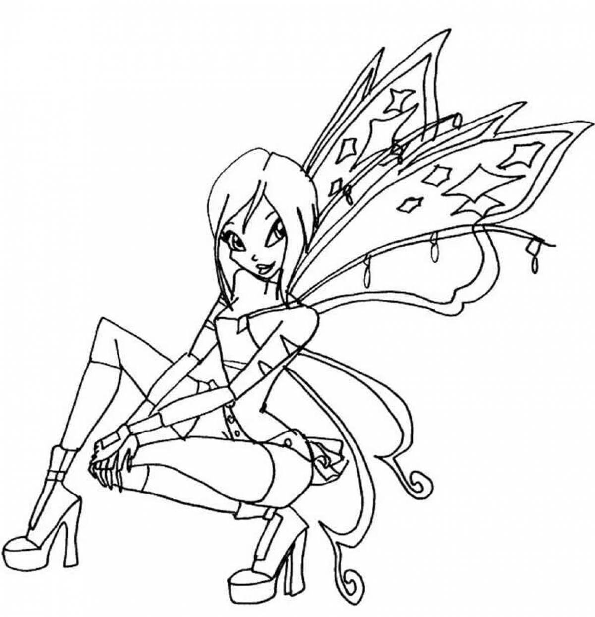 Colouring serendipitous winx believix winx