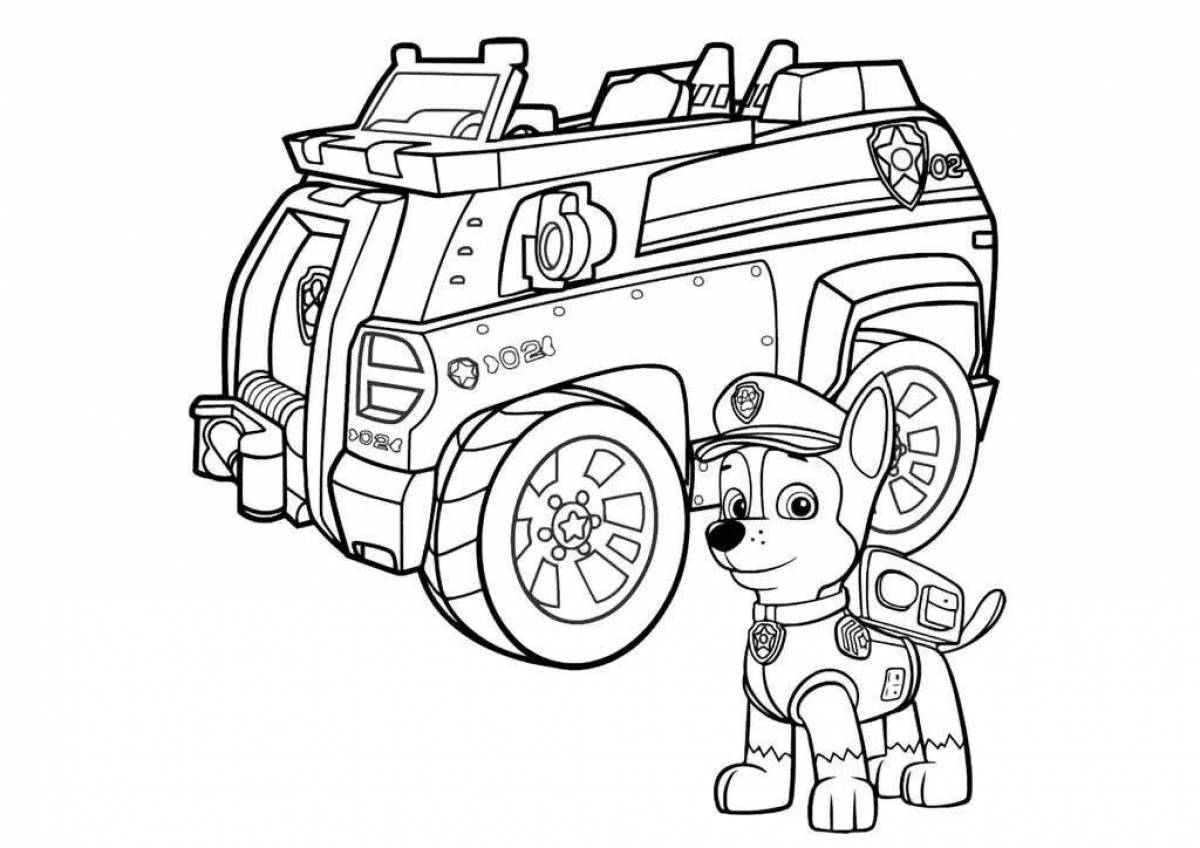 Animated coloring paw patrol baby