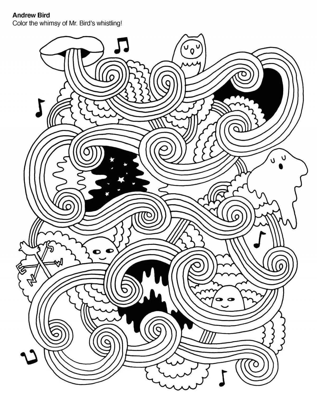 Playful coloring posters