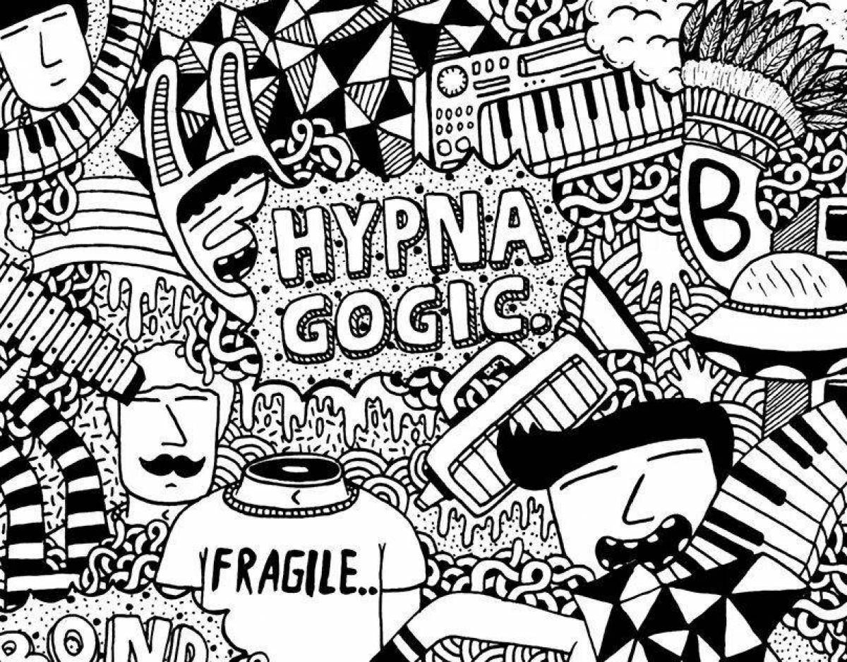 Shining coloring posters