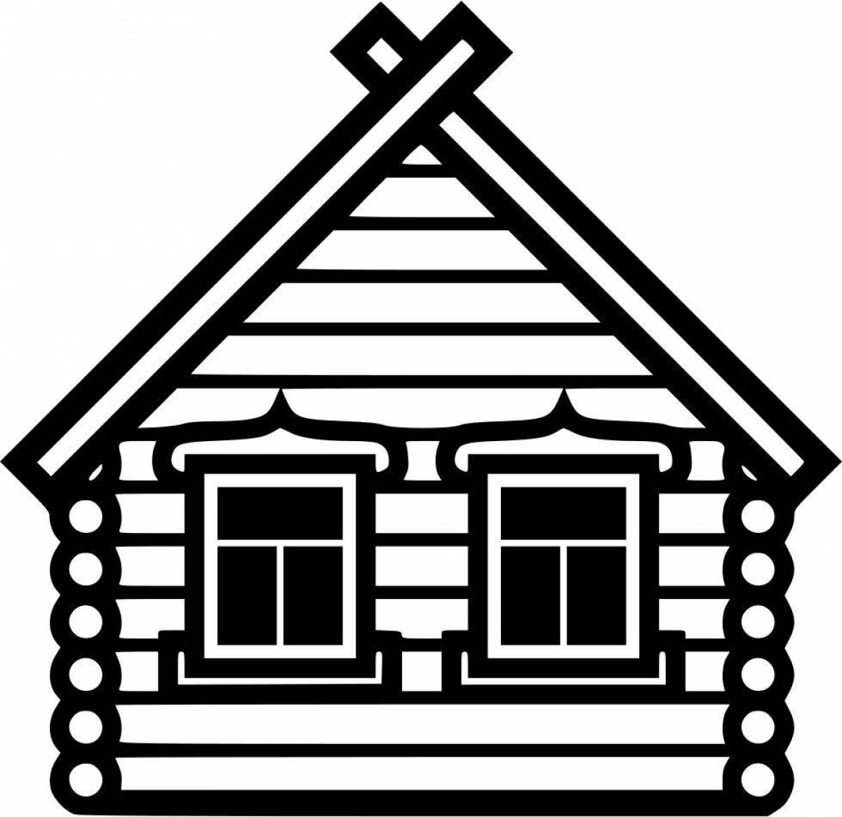 Color-lavish coloring page draw on wood wooden