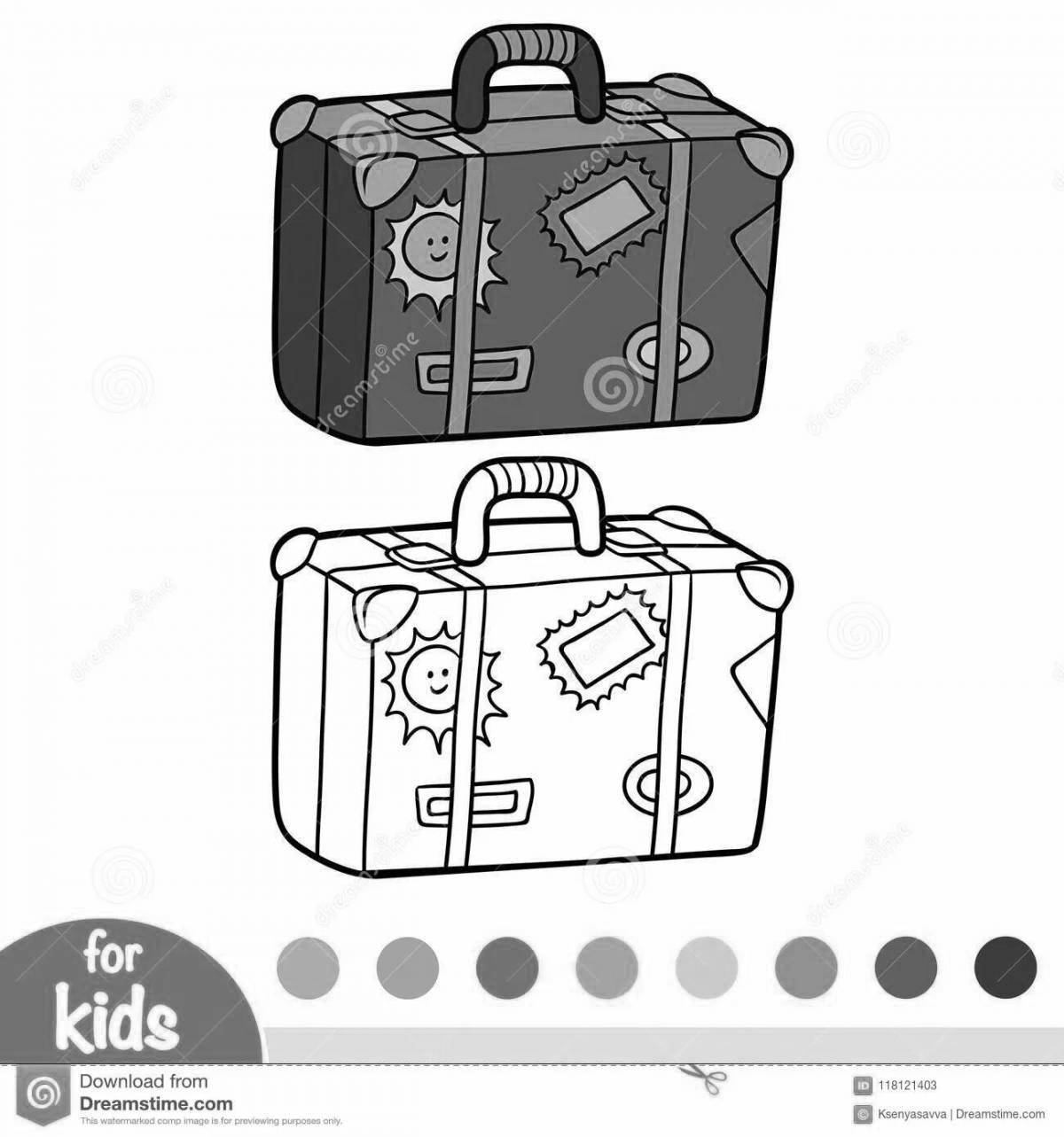 Coloring suitcase for the little ones