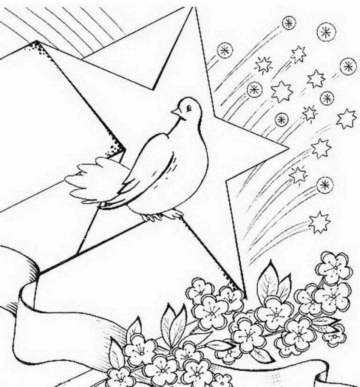 Adorable no war coloring book for kids