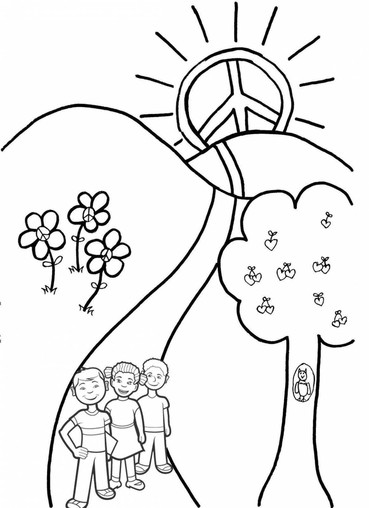 Great no war coloring book for kids