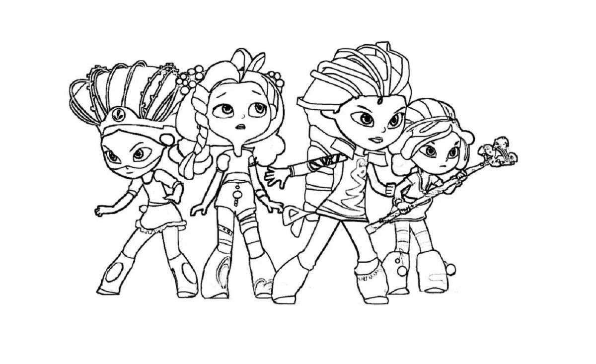 Charming cooking coloring book