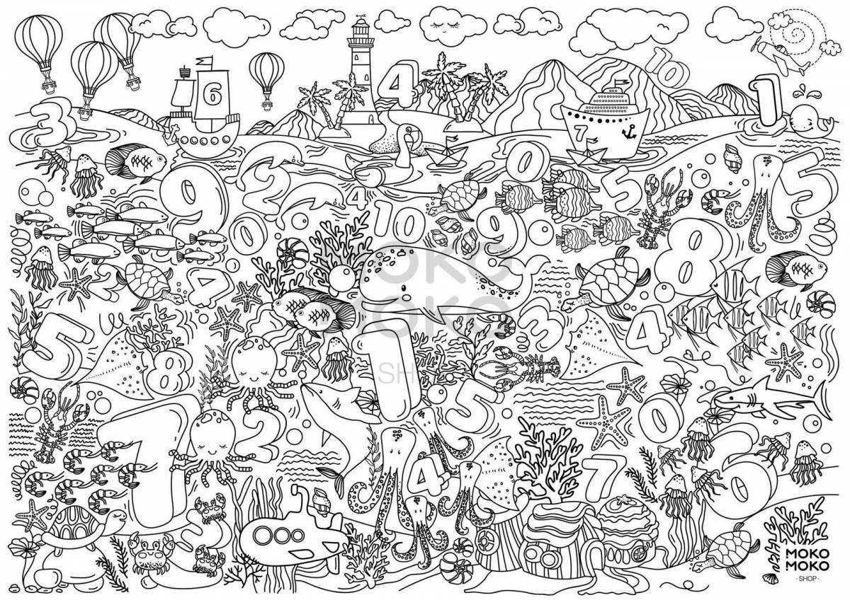 Fun coloring big sheets