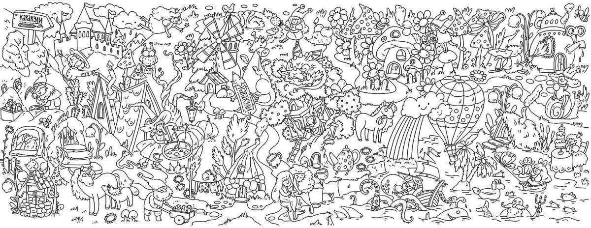 Magic coloring big sheets