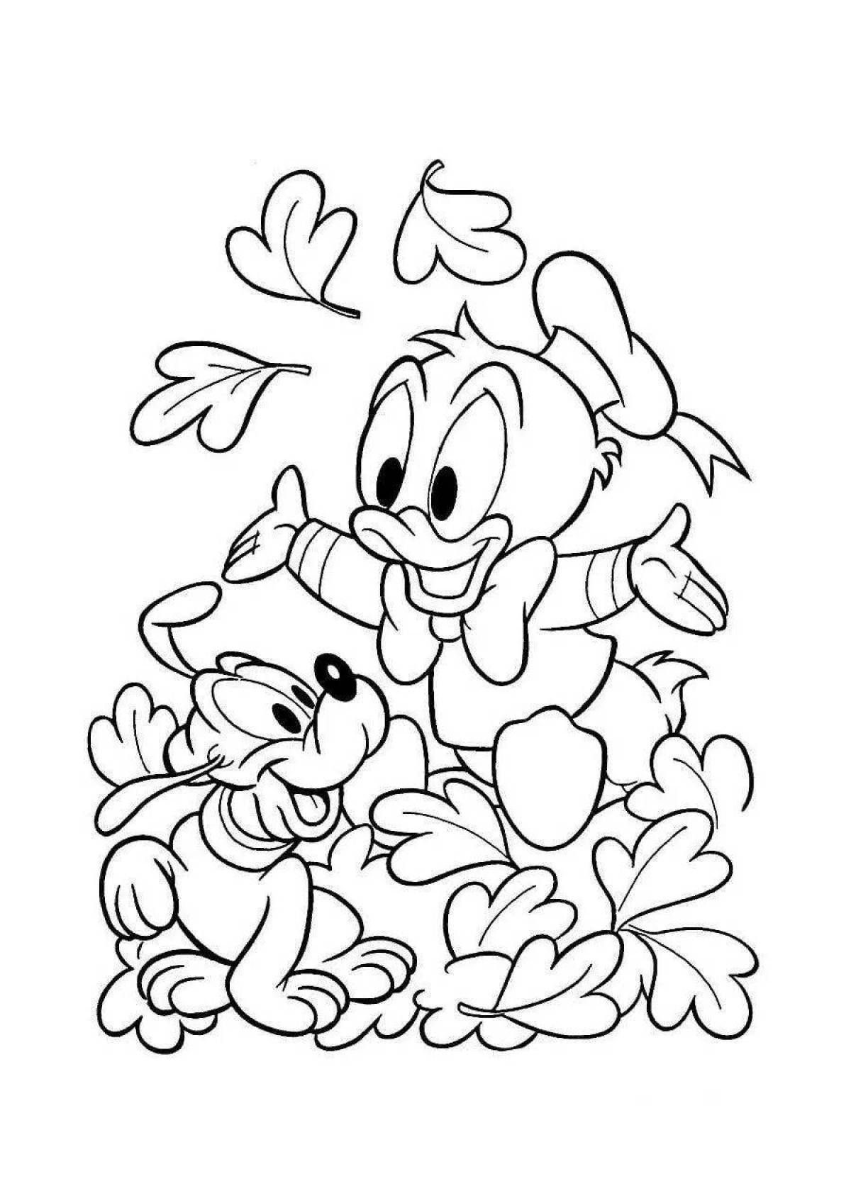 Vivacious coloring page cartoon baby