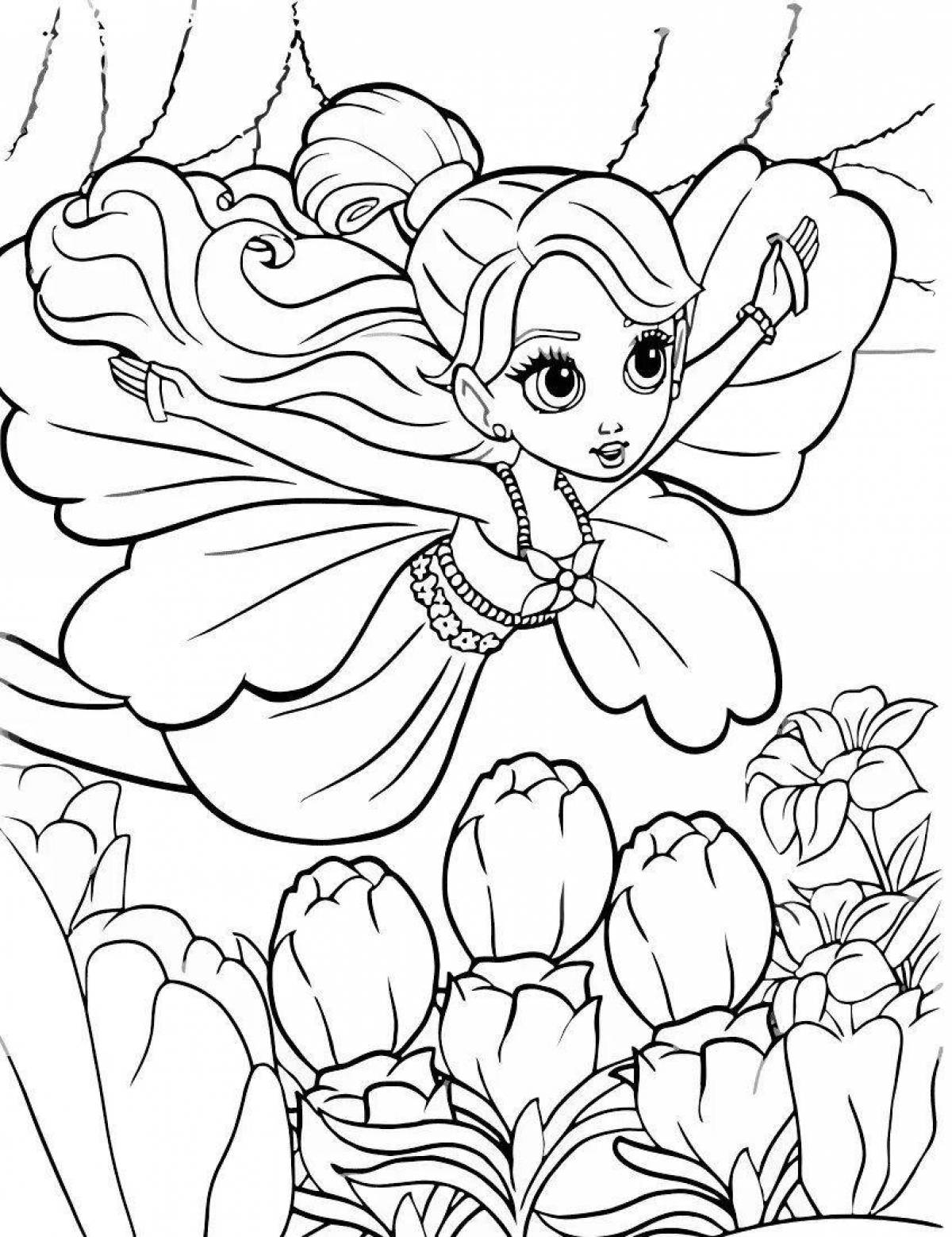 Amazing coloring book for girls 5-6 years old
