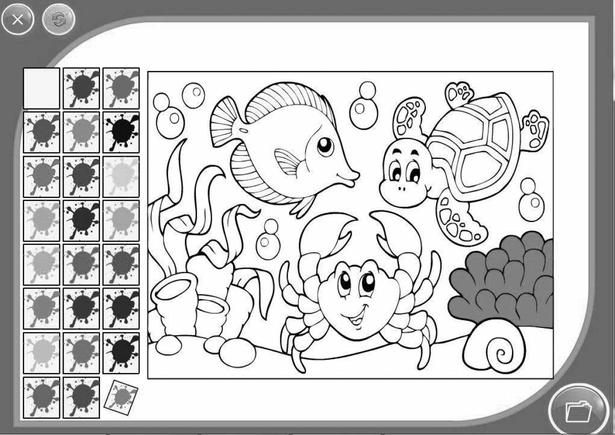 A fun coloring game with numbers for android