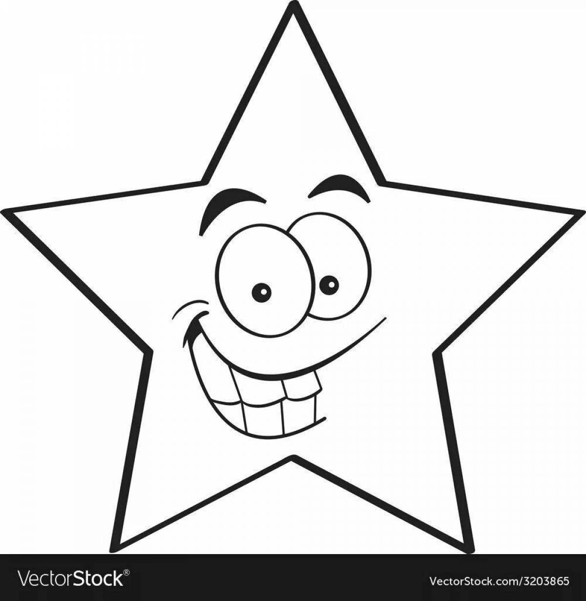 Magic star coloring book for preschoolers