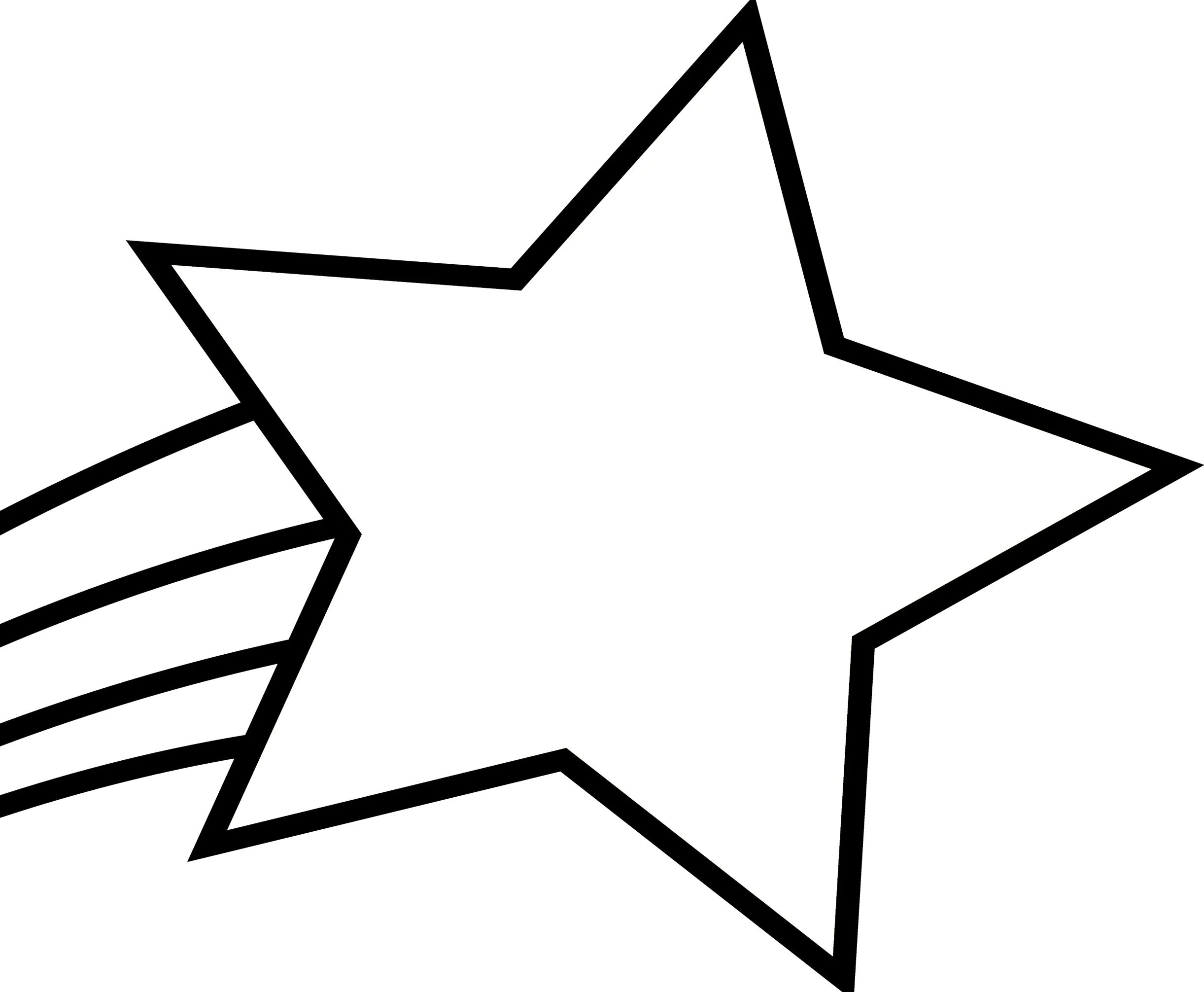 Coloring star with colorful splashes for preschoolers