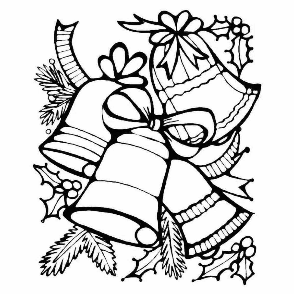 Christmas bright print coloring book