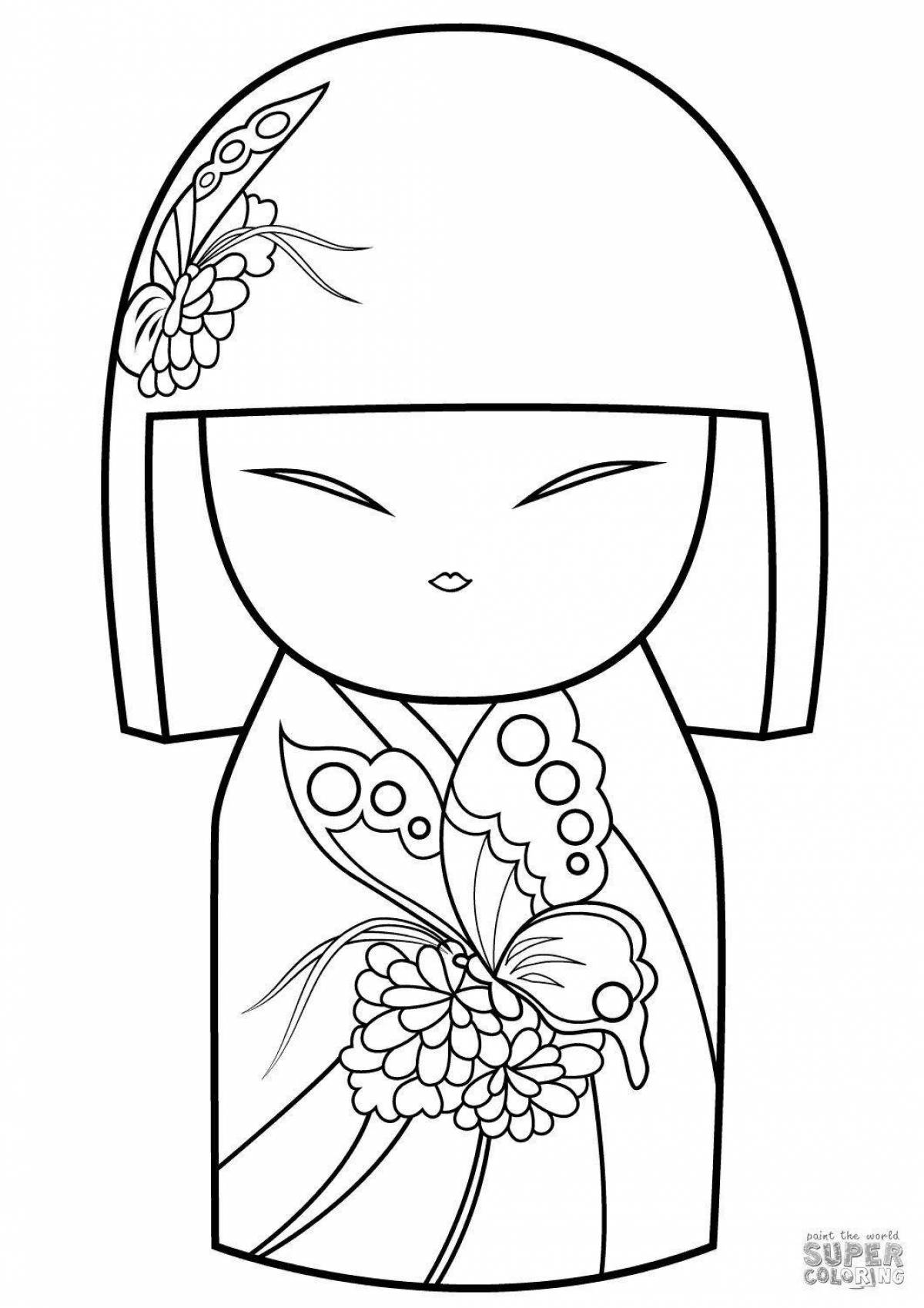 Great japanese coloring book for kids