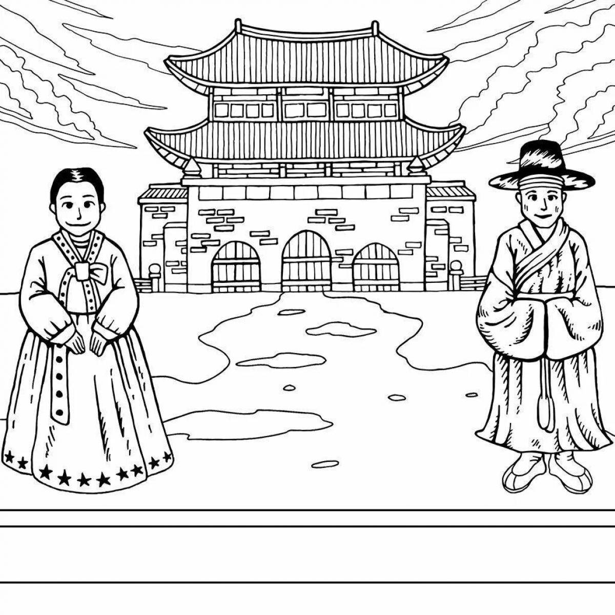 Alluring japan coloring pages for kids