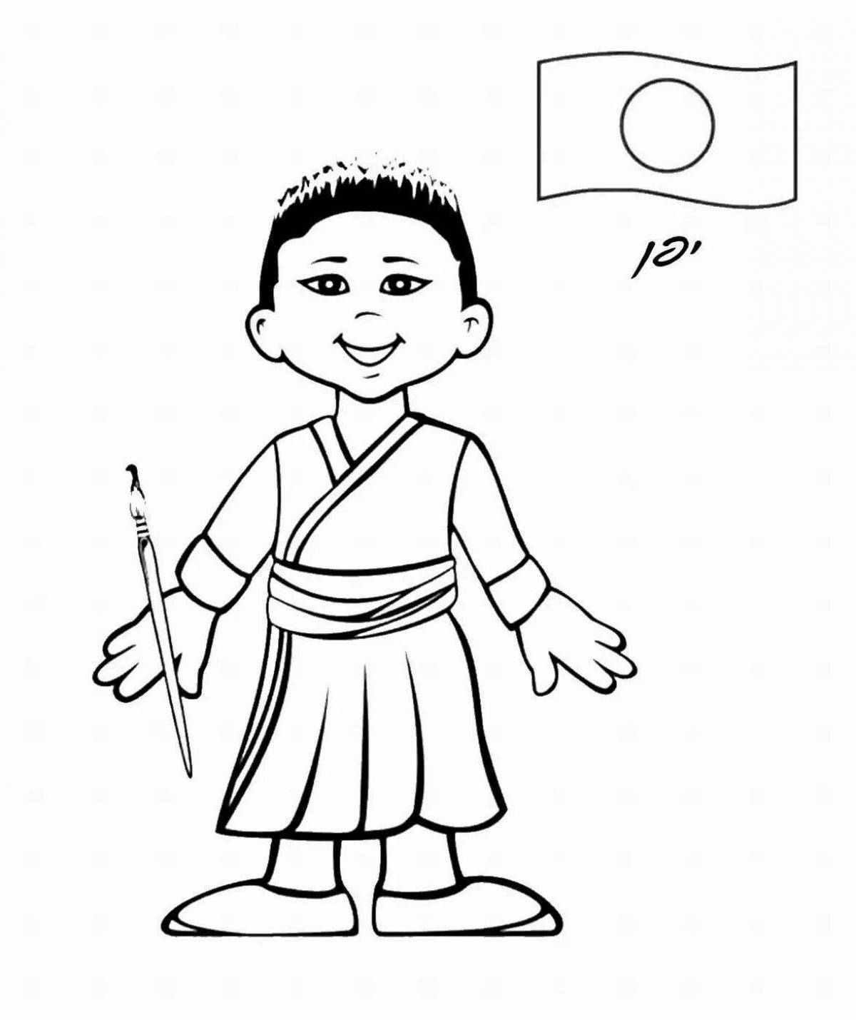 Marvelous japan coloring pages for kids