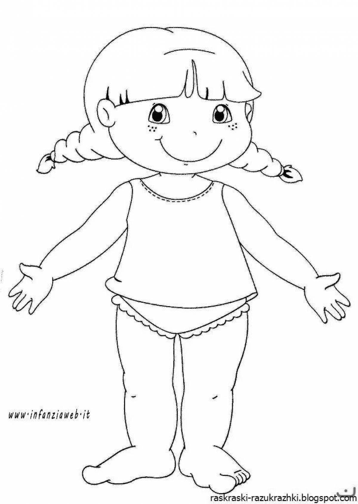 Animated man and girl coloring pages