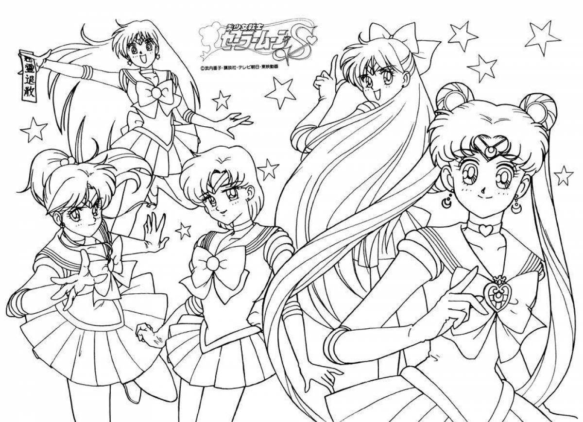 Exquisite sailor moon coloring book