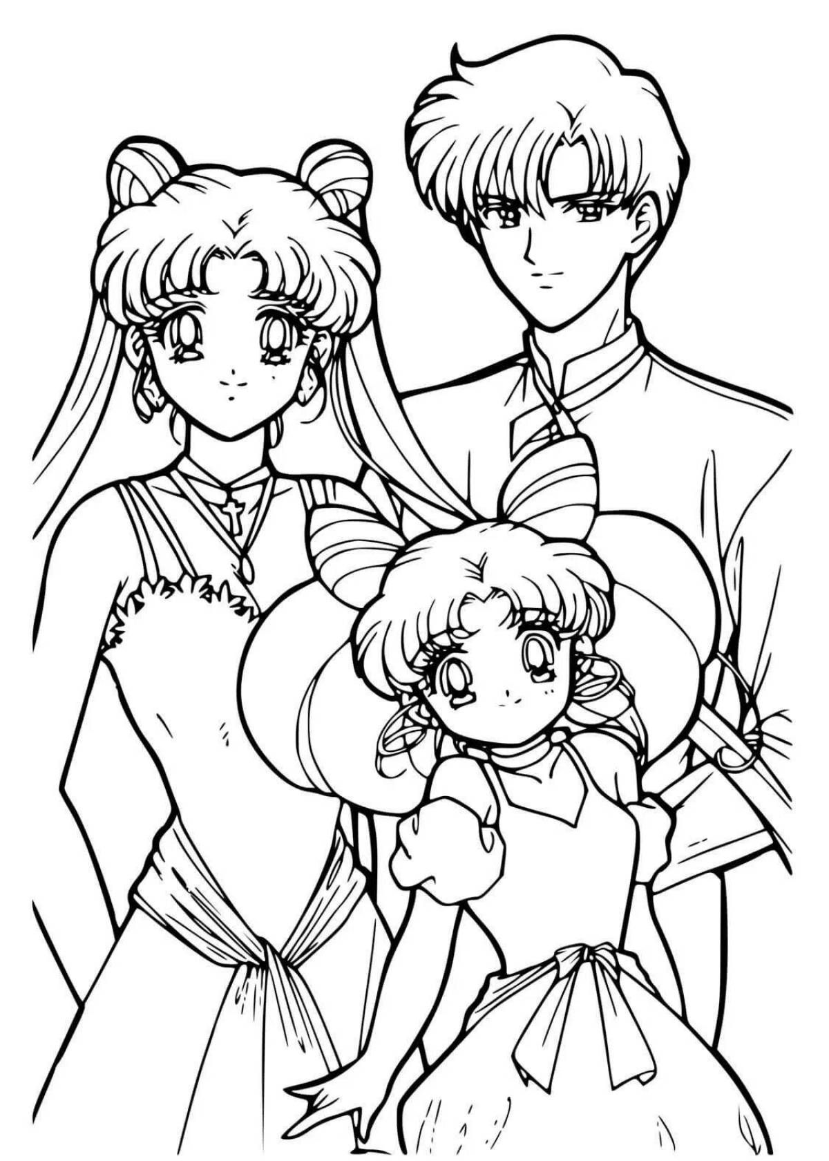 Sailor moon wonderful coloring book