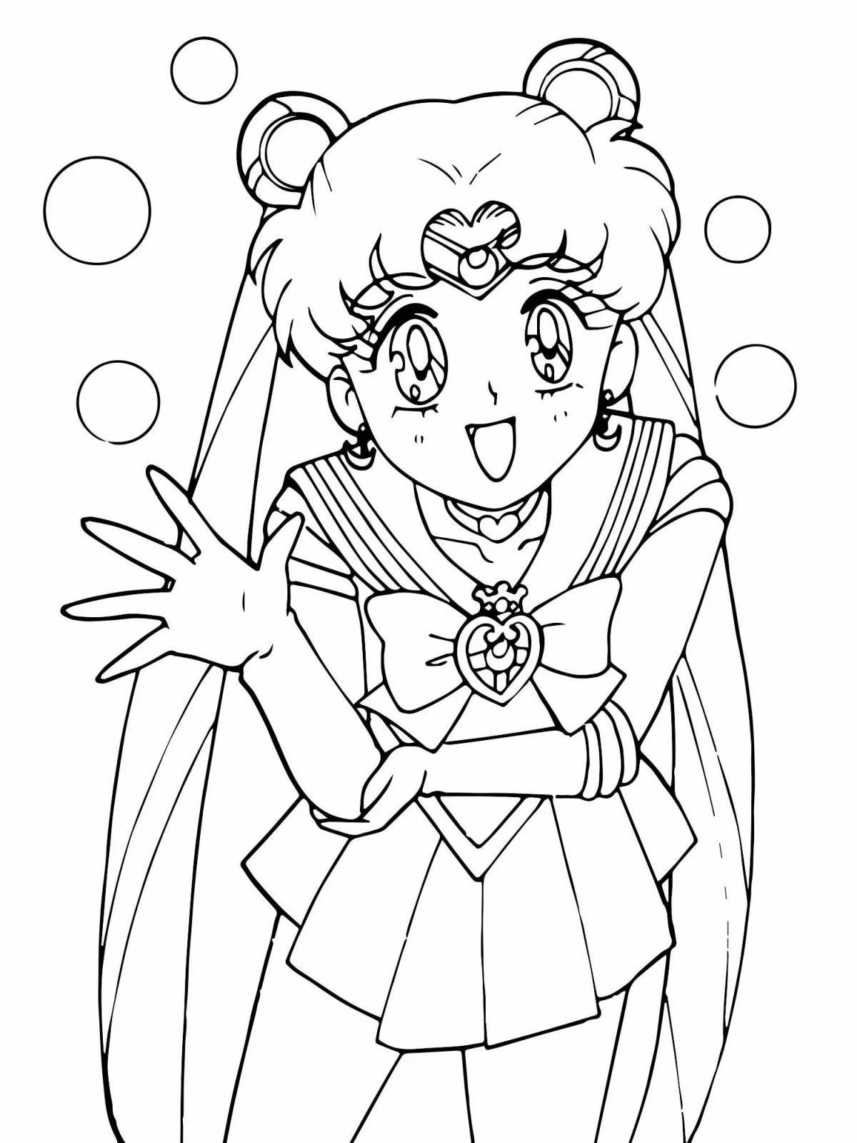 Sailor moon beautiful coloring book