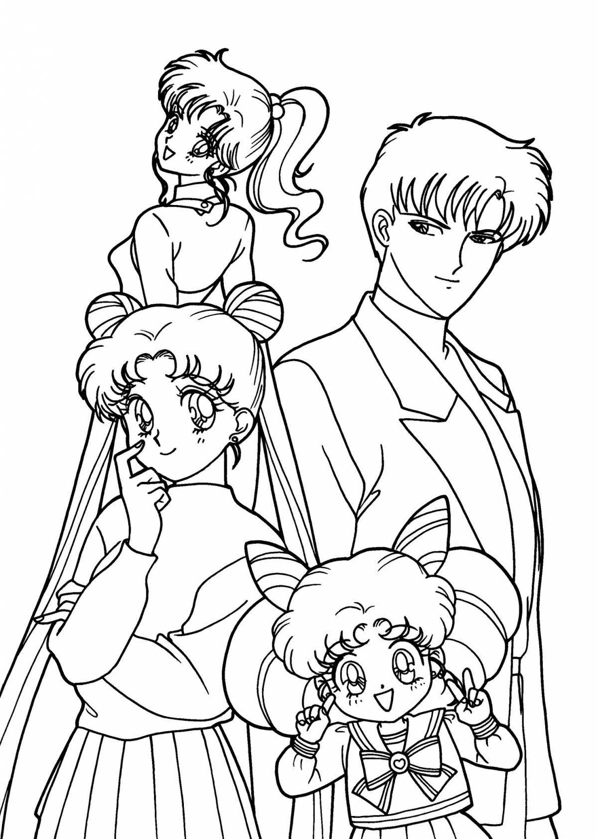 Sailor moon coloring page