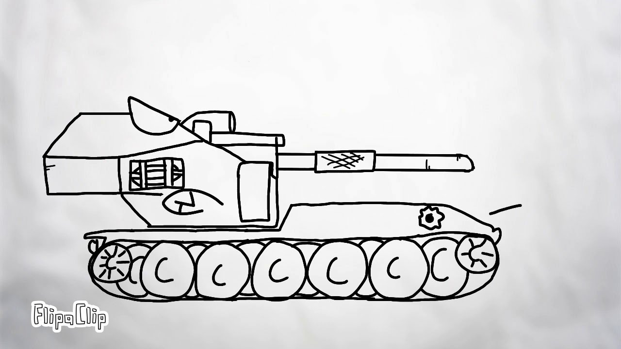 Waffle tank coloring page