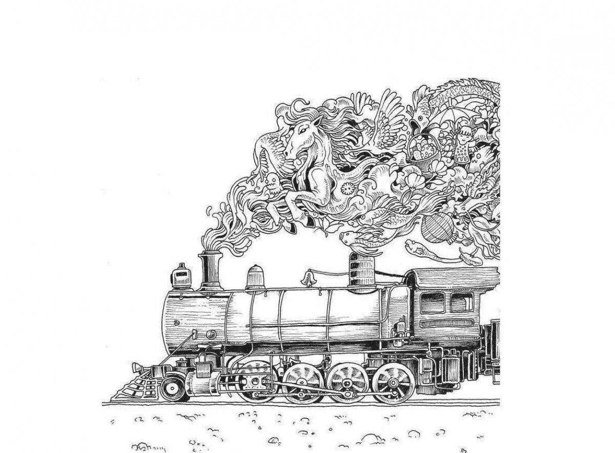 Exotic coloring book anti-stress metamorphosis