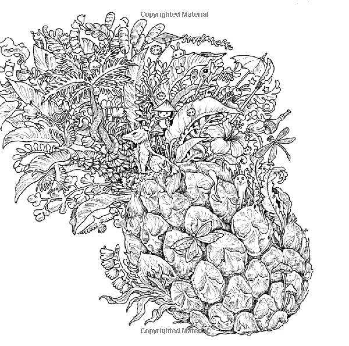 Dazzling coloring anti-stress metamorphosis