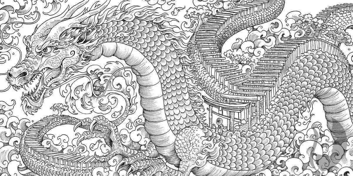 Playful coloring anti-stress metamorphosis