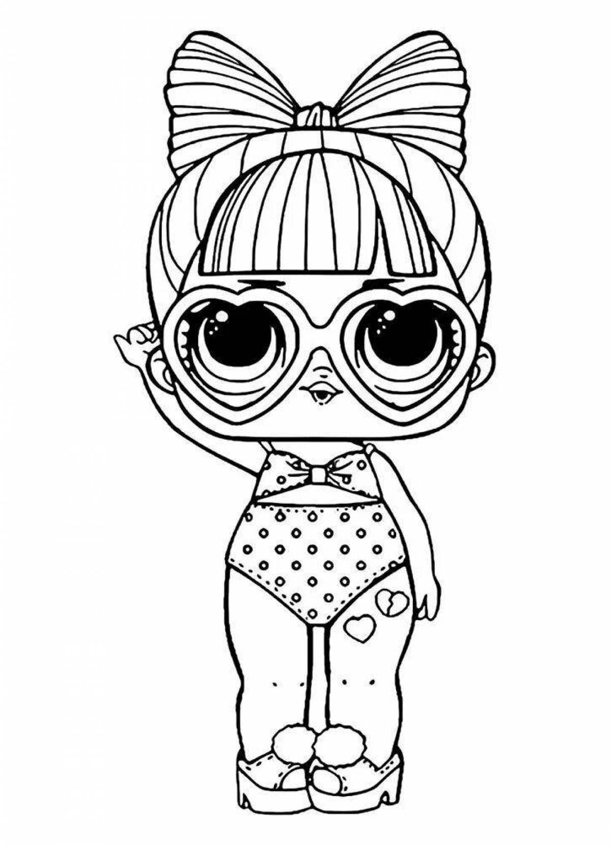 Cute lol dolls coloring pages