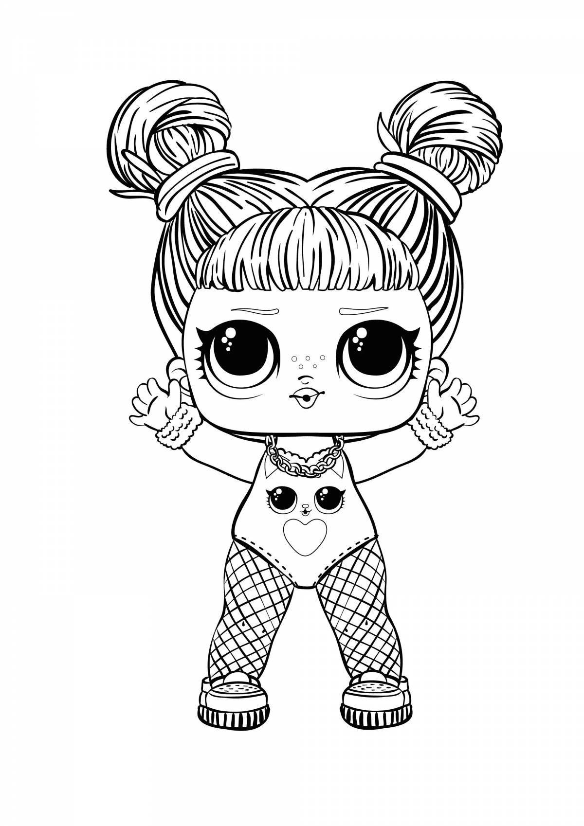 Lol dolls shining coloring pages