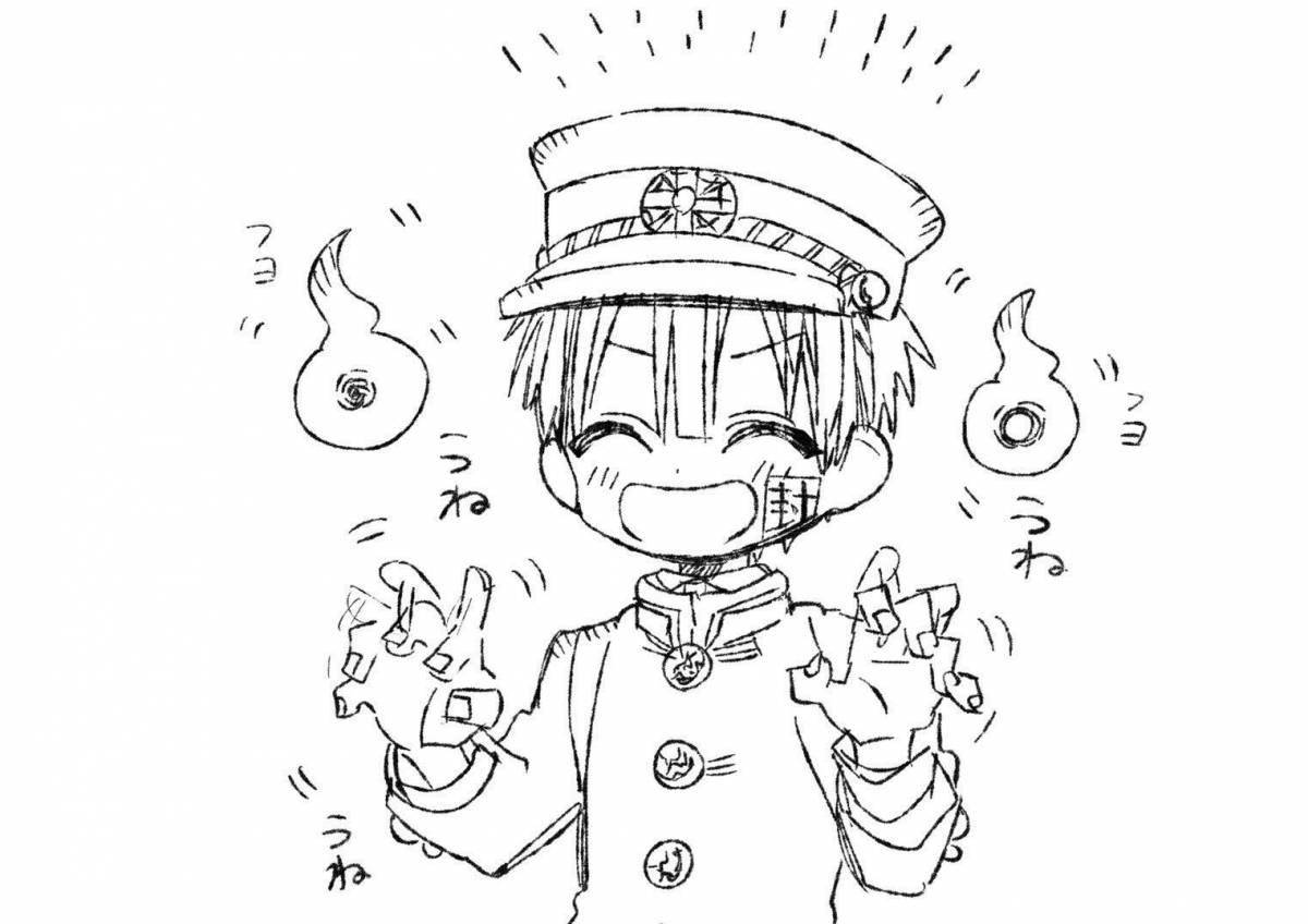 Hanako-kun's adorable coloring book