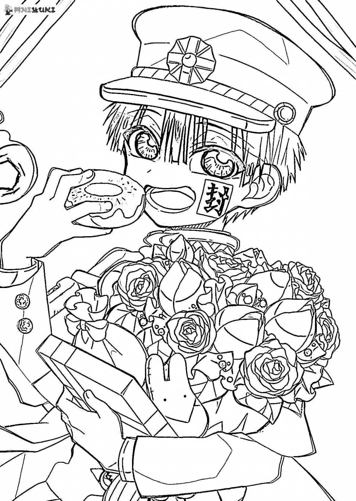 Exquisite hanako-kun coloring book