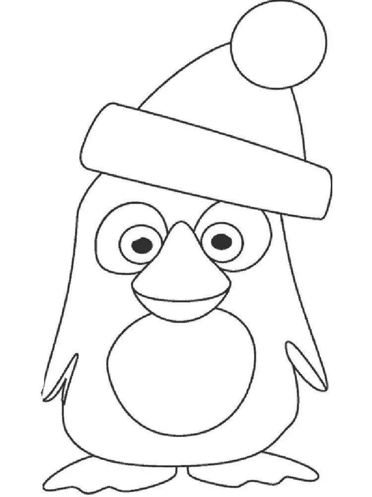 Шаблон пингвин #5