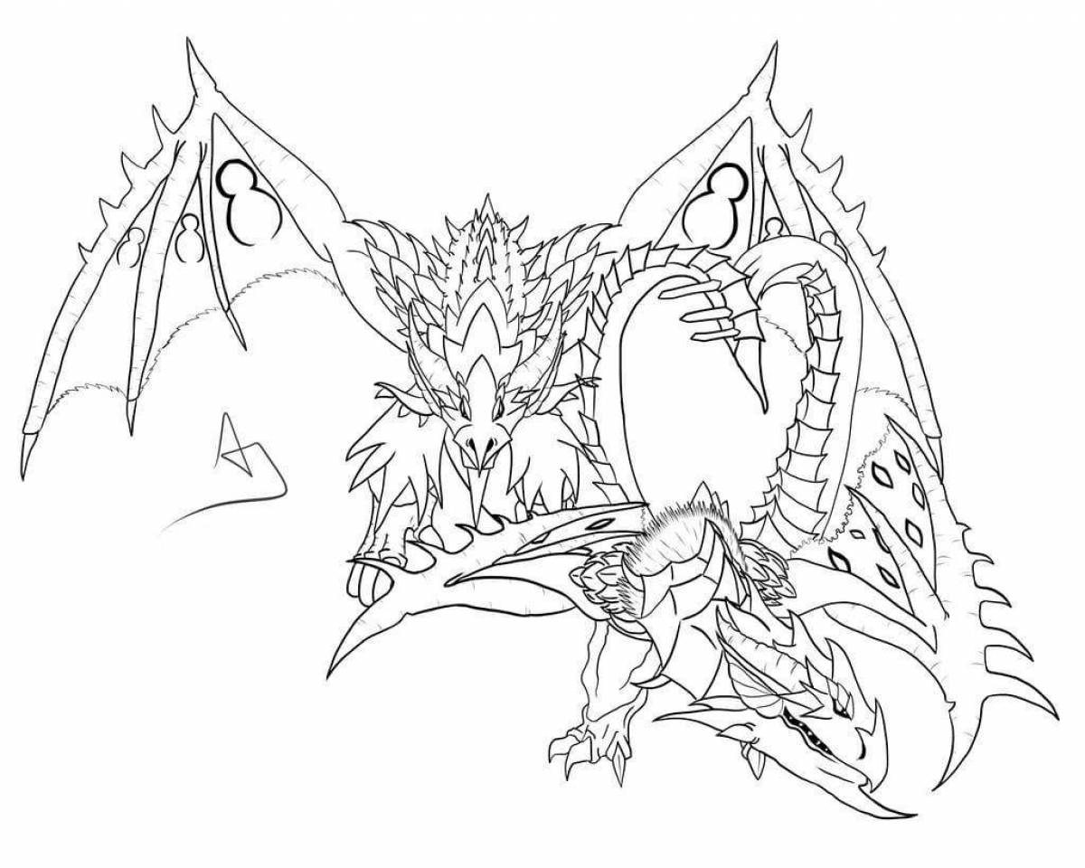 Live coloring dragon math