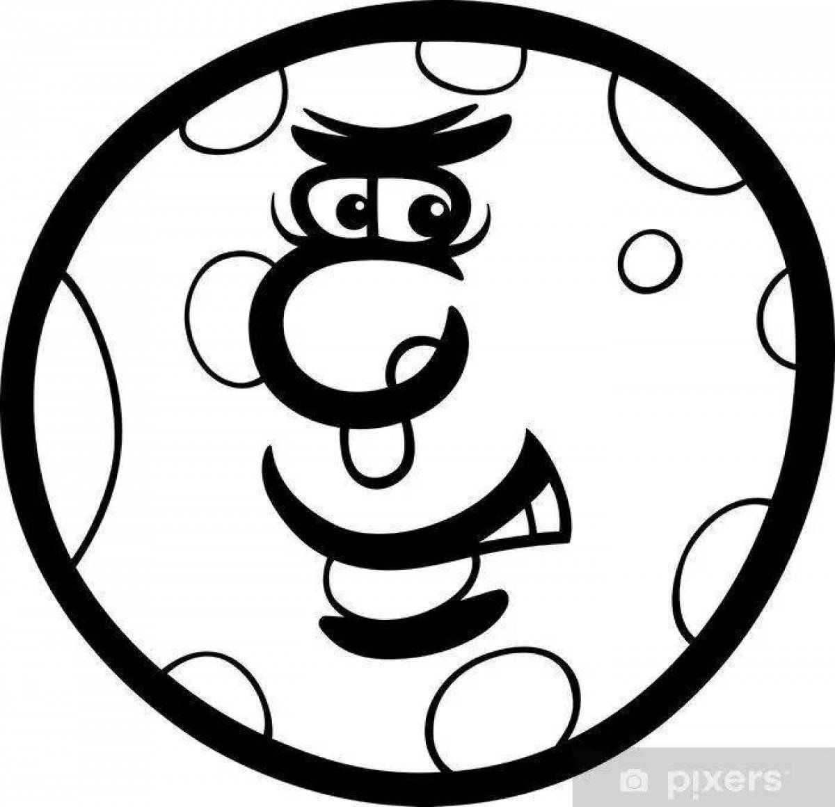 Раскраска манящая планета марс