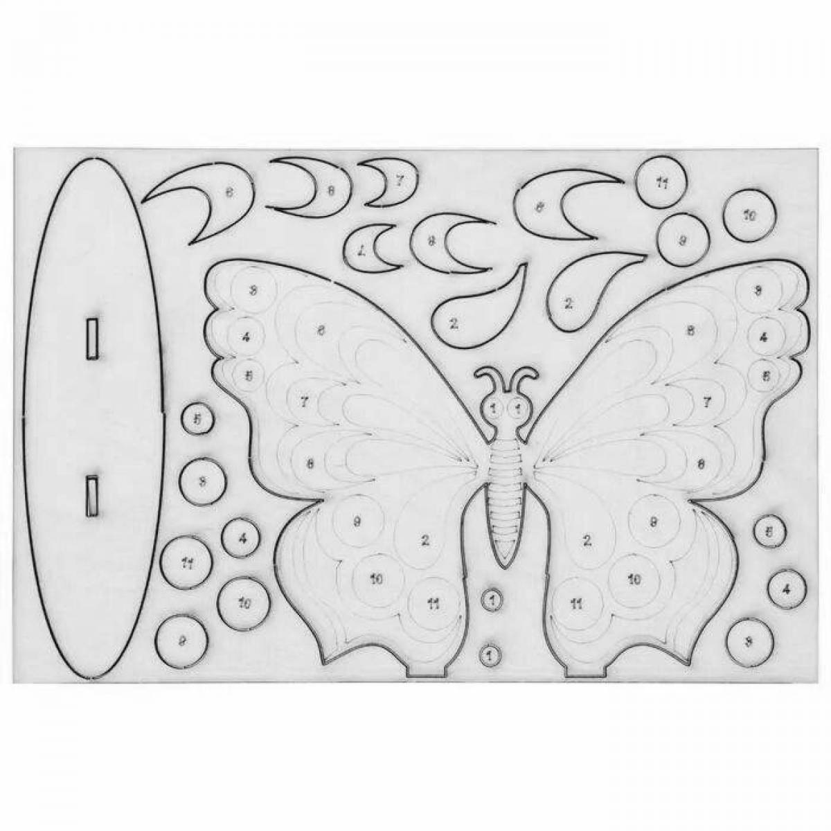 Раскраска Увлекательная раскраска многослойная фанера