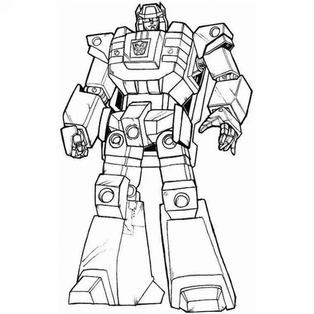 Coloring page joyful boys tobots