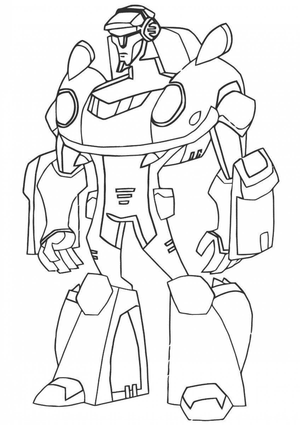Exciting tobot boys coloring pages